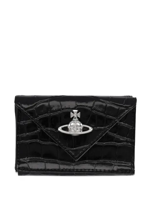 Vivienne Westwood Orb-detail croco-effect wallet