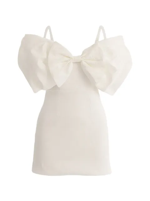 Tulleen Bachma oversized-bow mini dress