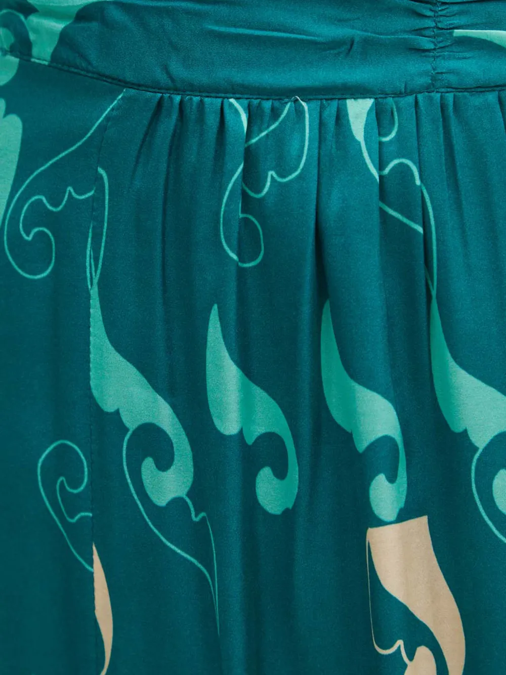 La Petite Française Judo midi-rok met print Groen