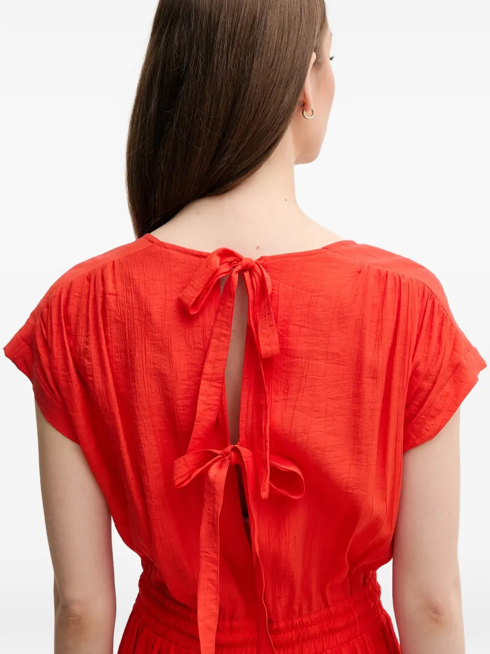 La Petite Française Mini-jurk met trekkoord Rood
