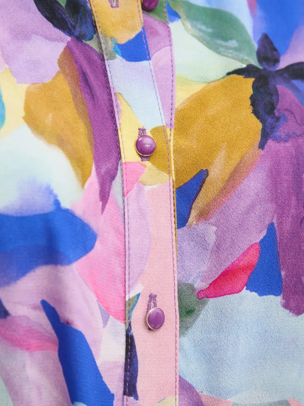 La Petite Française Cheryl blouse met bloemenprint Blauw