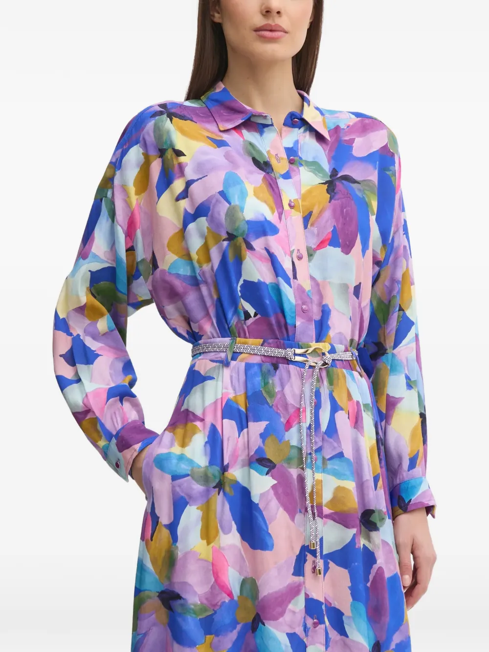 La Petite Française Cheryl floral shirt - Blu