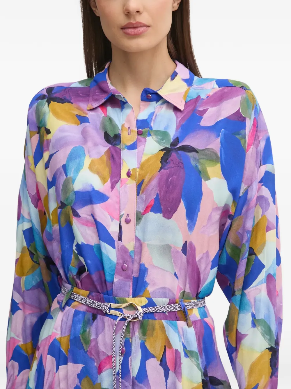 La Petite Française Cheryl blouse met bloemenprint Blauw