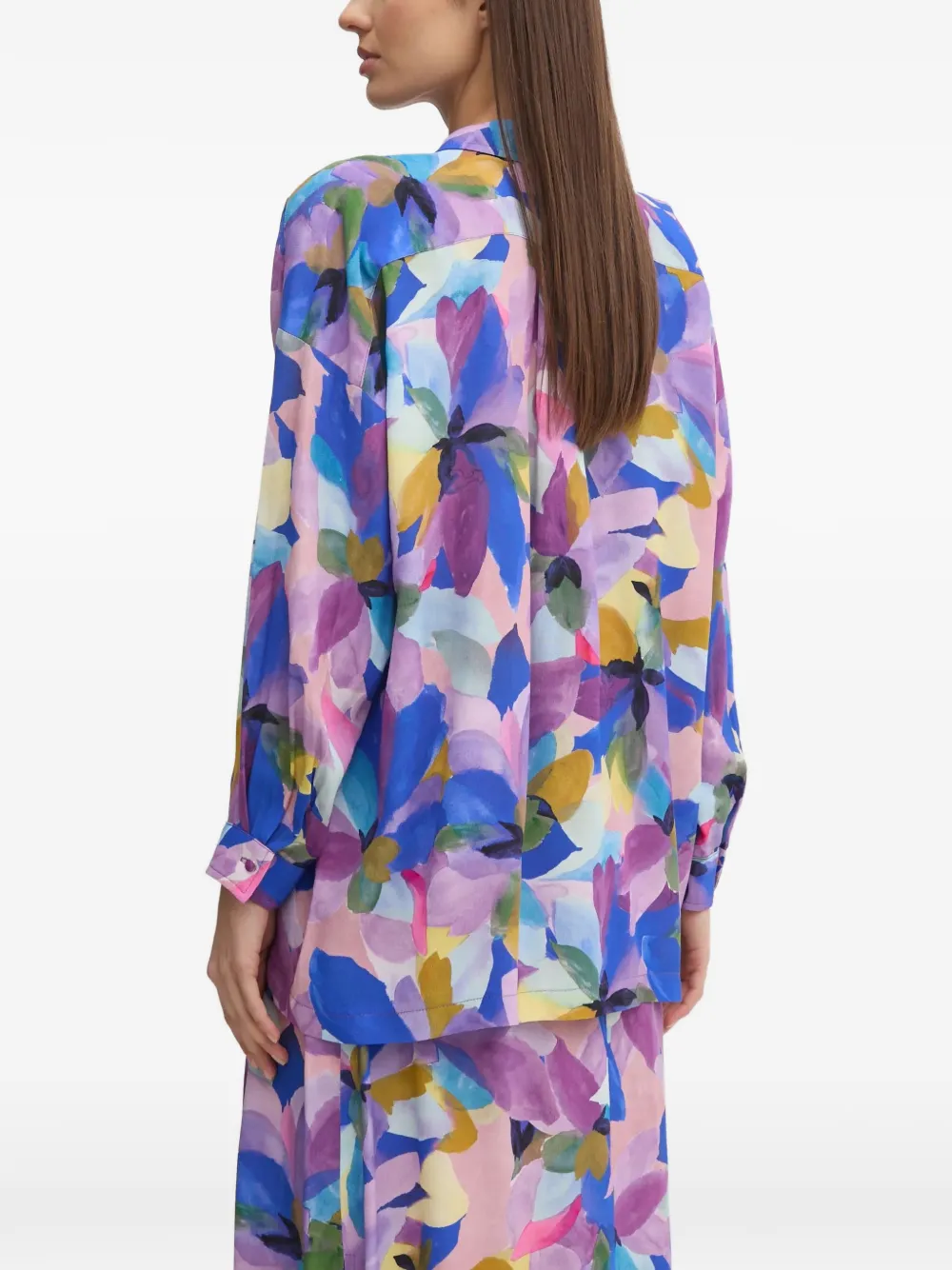 La Petite Française Cheryl blouse met bloemenprint Blauw