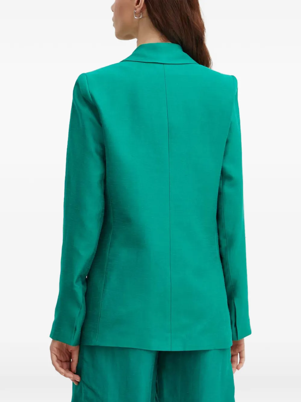 La Petite Française Voyante blazer met klepzak en knoop Groen