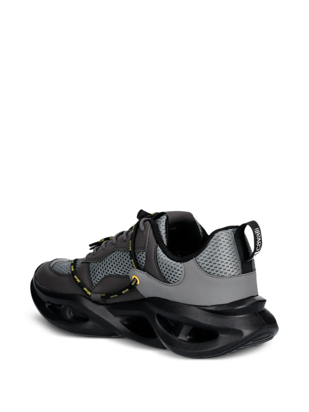Just Cavalli mesh lace-up fastrning sneakers Grijs