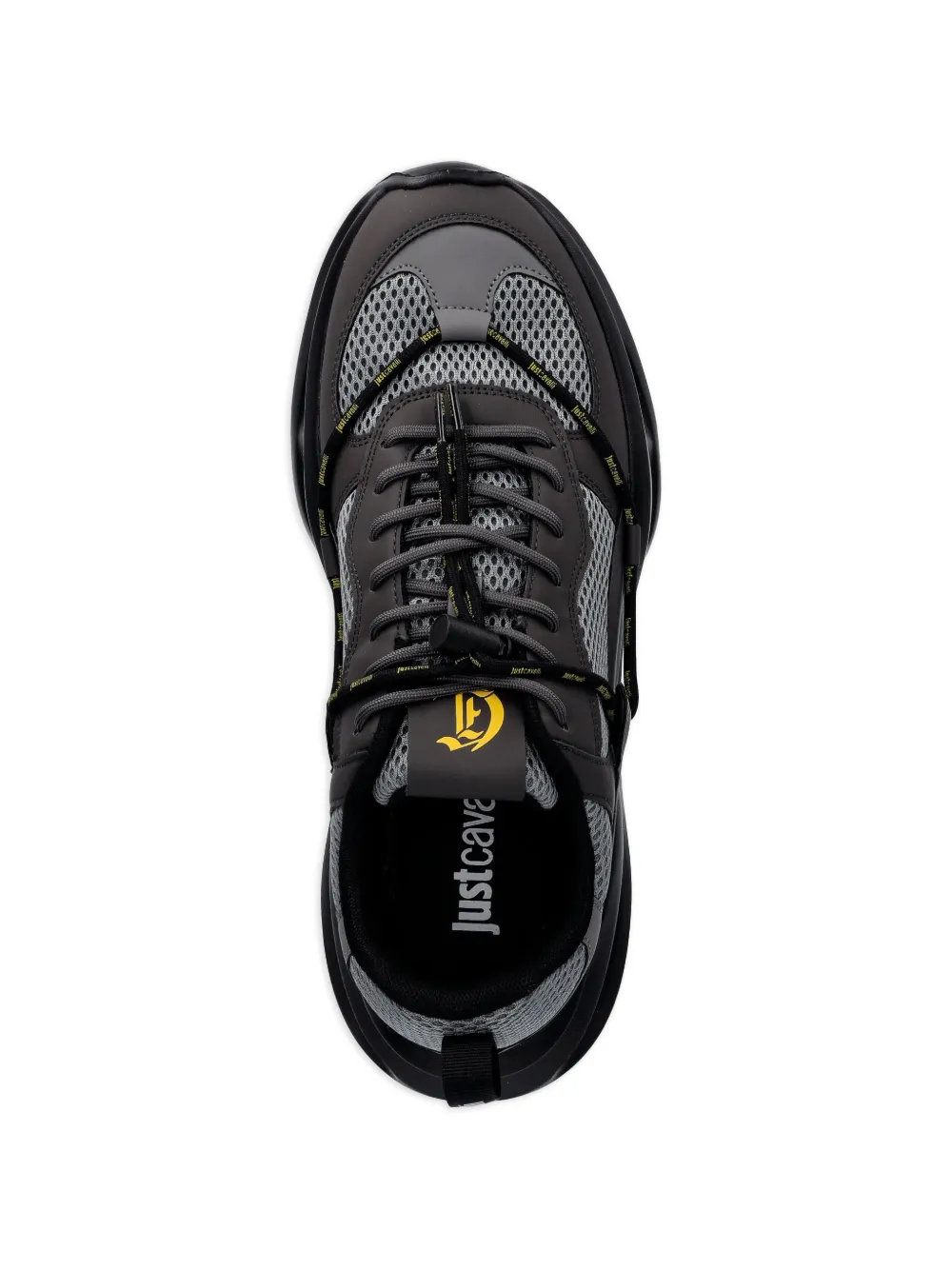 Just Cavalli mesh lace-up fastrning sneakers Grijs