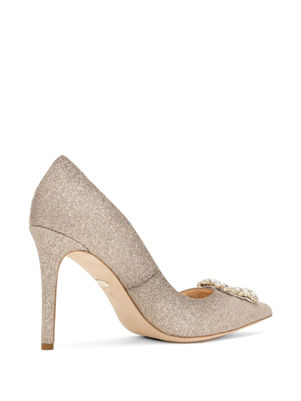 Badgley Mischka Cher pumps verfraaid met kristallen Goud