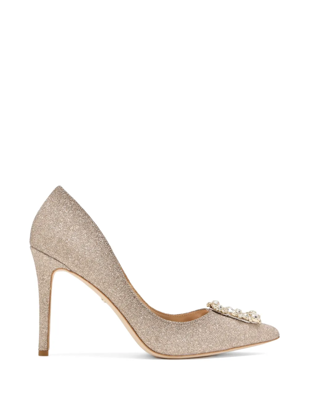 Badgley Mischka Cher pumps verfraaid met kristallen Goud