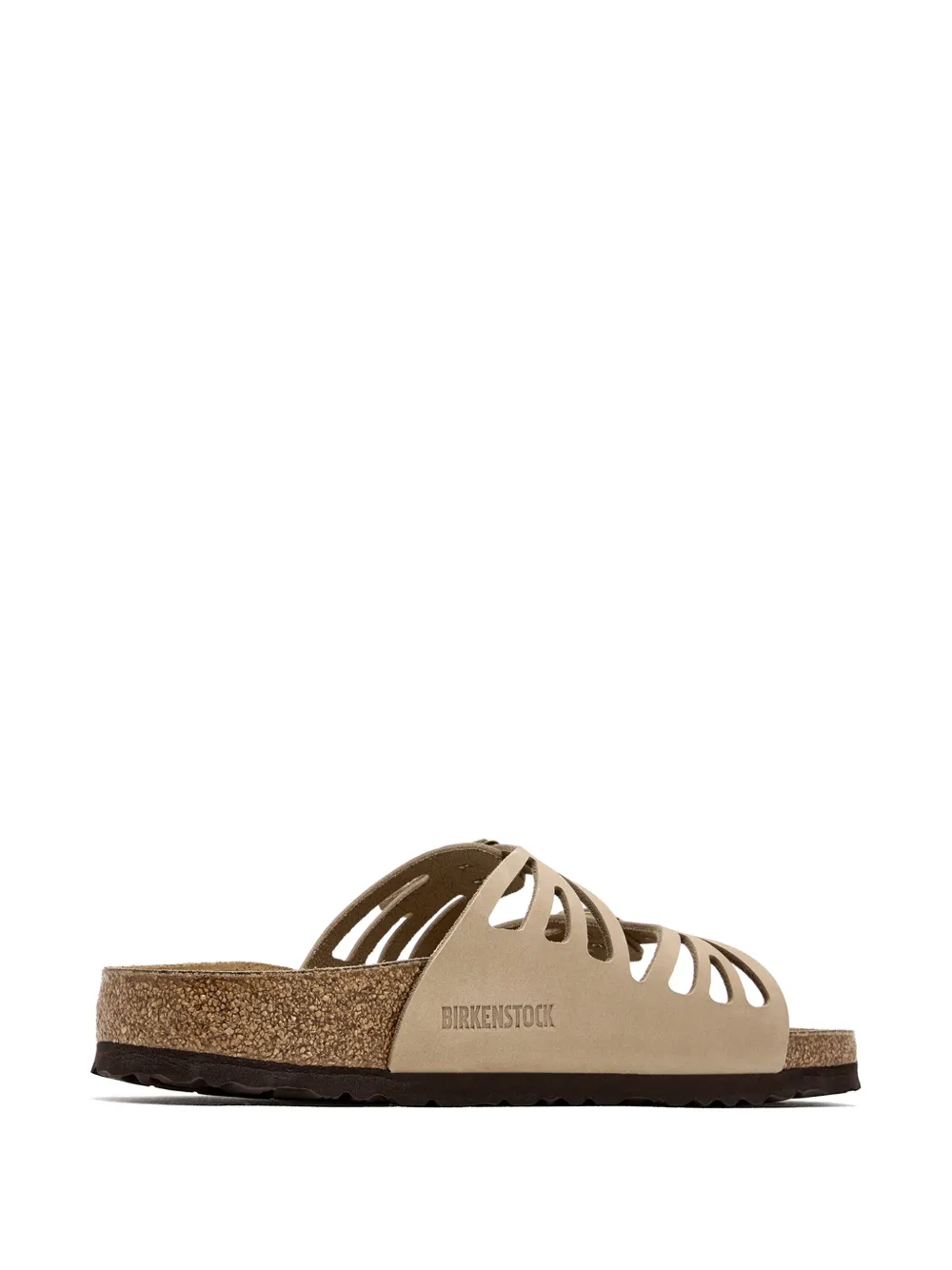 Birkenstock Sandalen met uitgesneden detail en gespbandje Beige