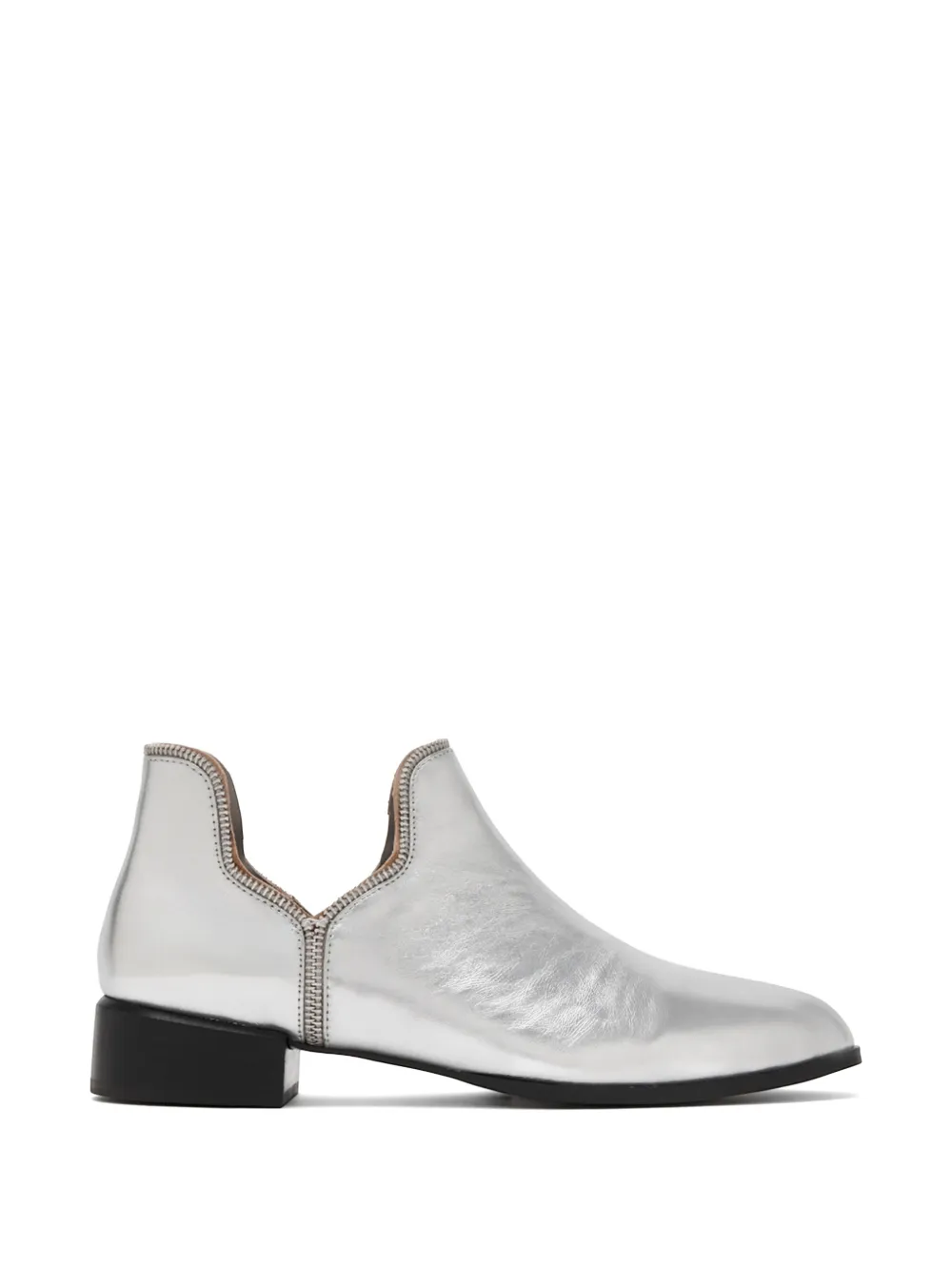 Senso Leather Boots In Silver