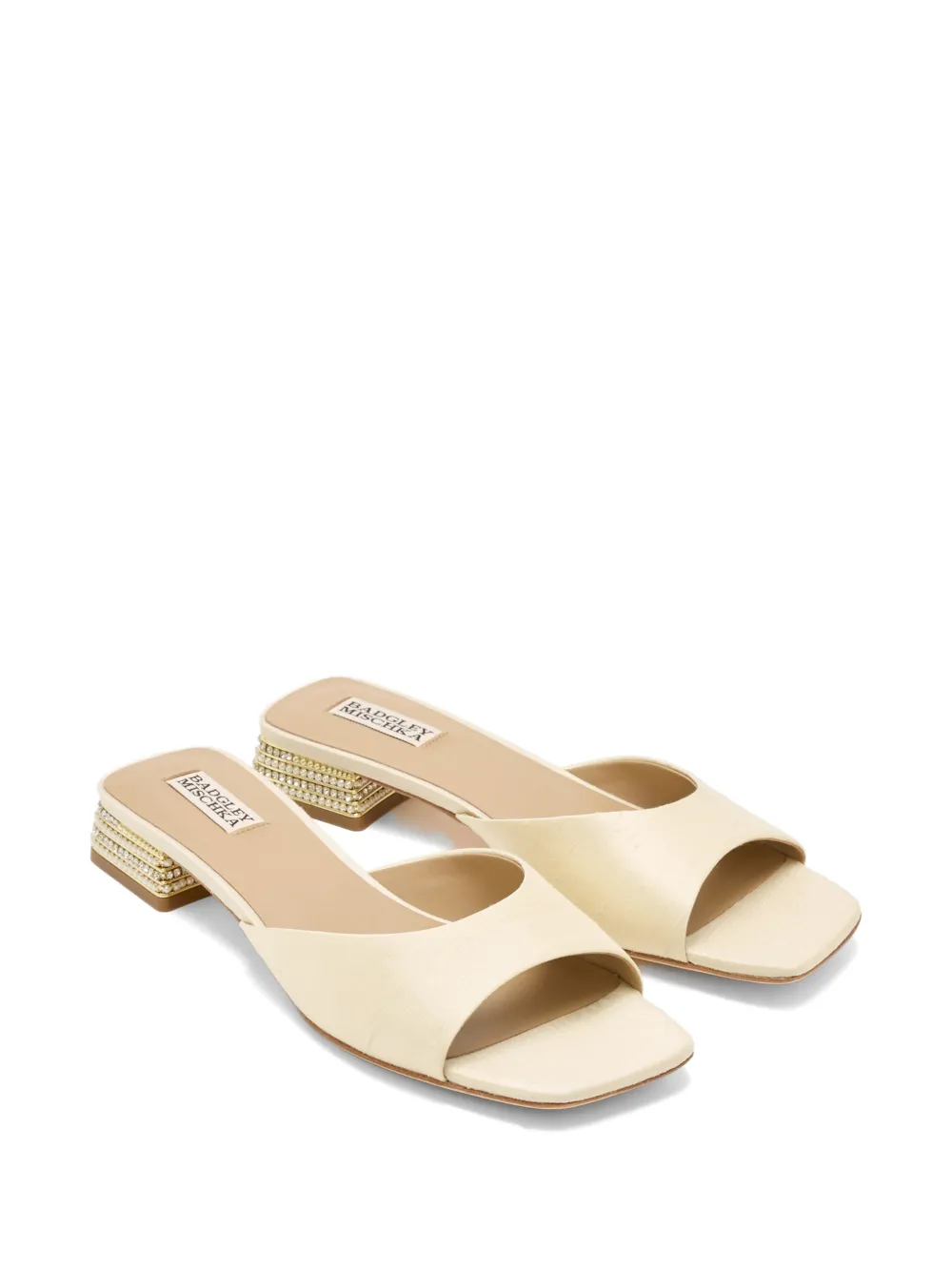 Badgley Mischka Oahu sandalen verfraaid met kristallen Beige