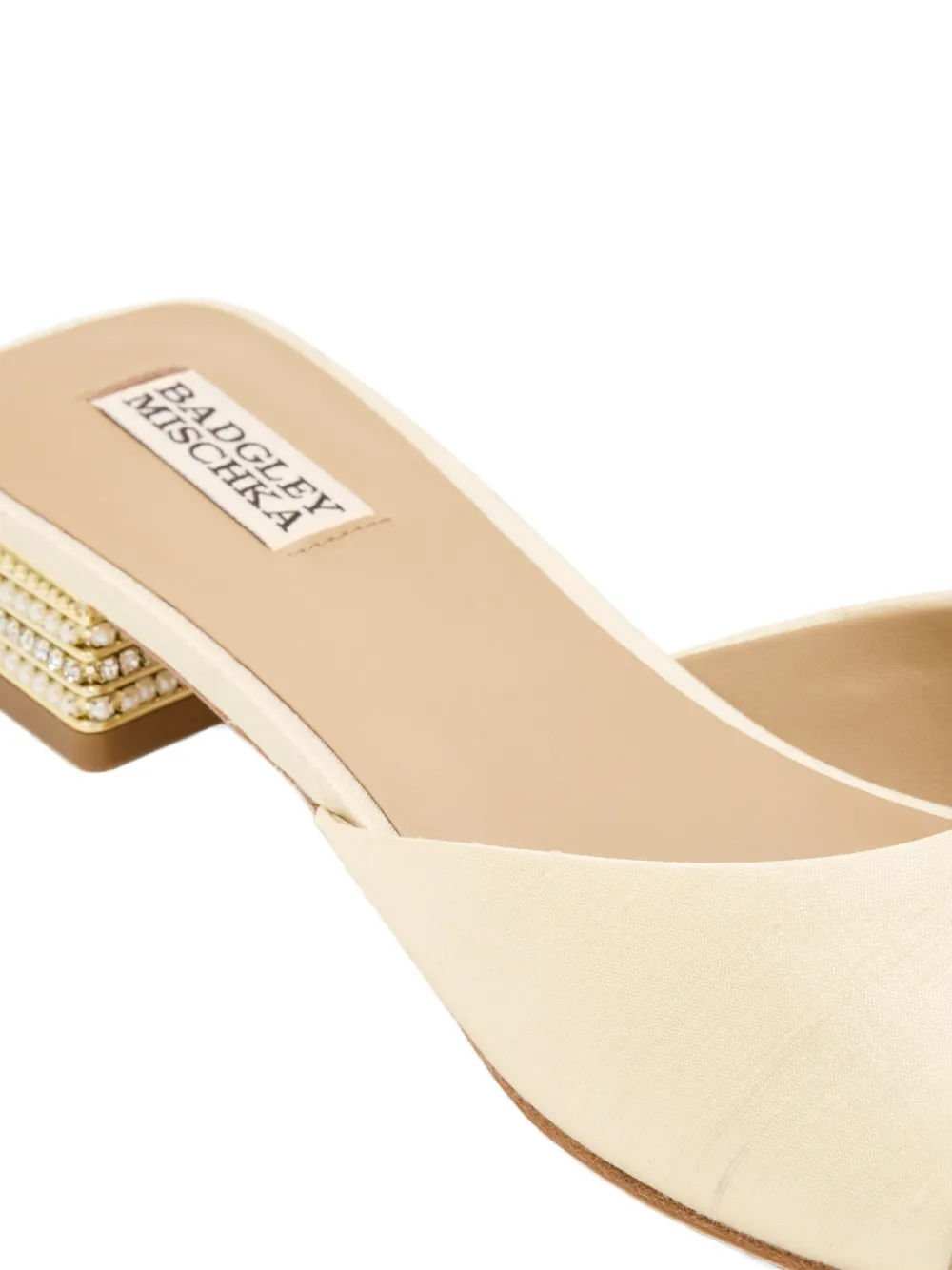 Badgley Mischka Oahu sandalen verfraaid met kristallen Beige