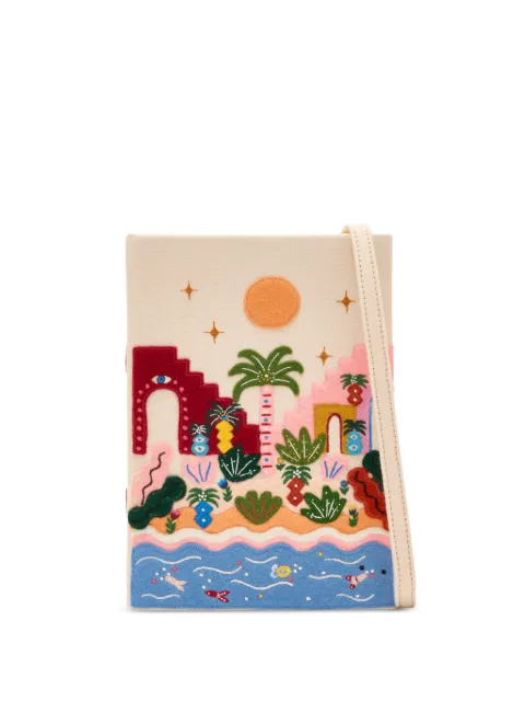 Olympia Le-Tan tropic vibes-embroidered clutch bag