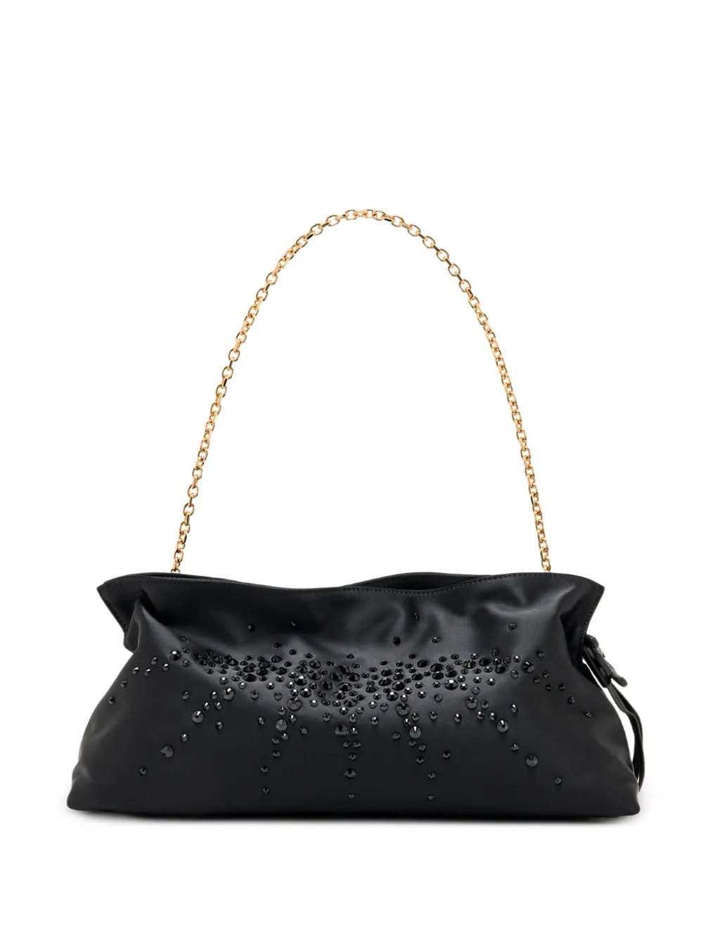 Sam Edelman Poppy crystal-embellishment clutch bag - Nero