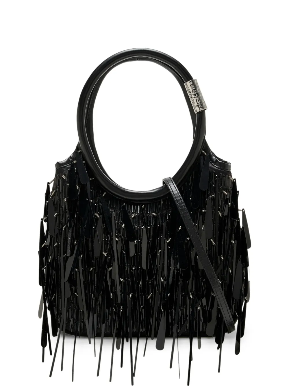Sam Edelman beaded-tasseled tote bag - Nero