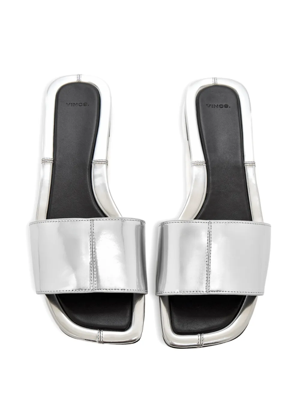 Vince Valeria sandalen met vierkante neus Zilver