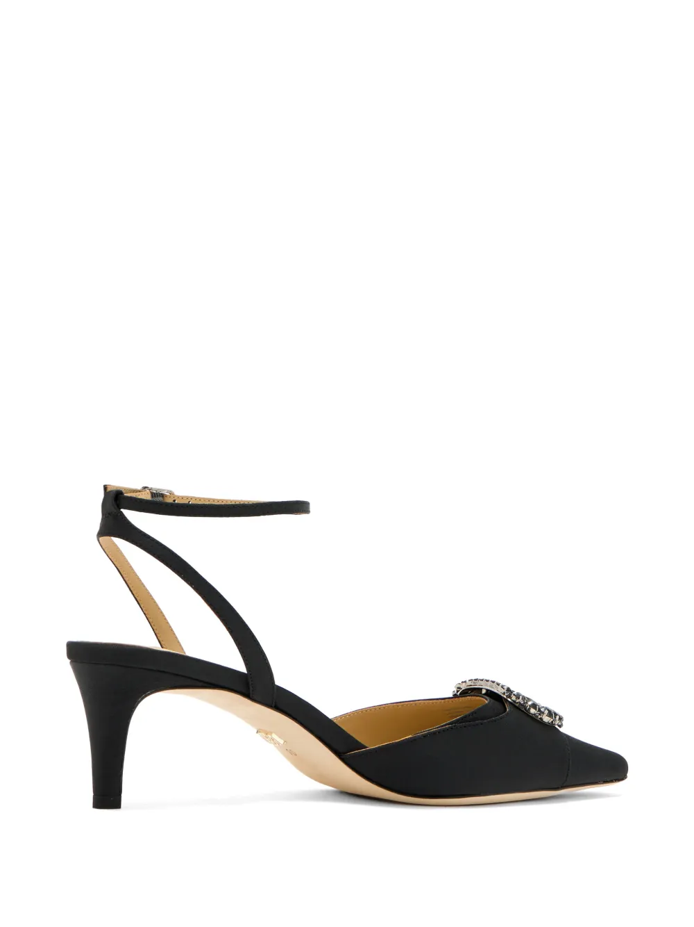 Badgley Mischka Odesza jewelled-embellishment ankle-strap pumps Zwart