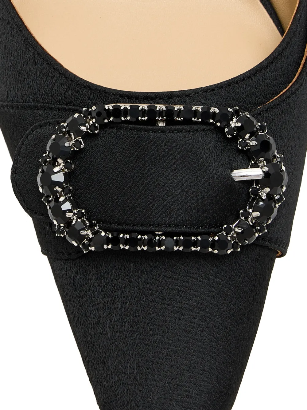 Badgley Mischka Odesza jewelled-embellishment ankle-strap pumps Zwart