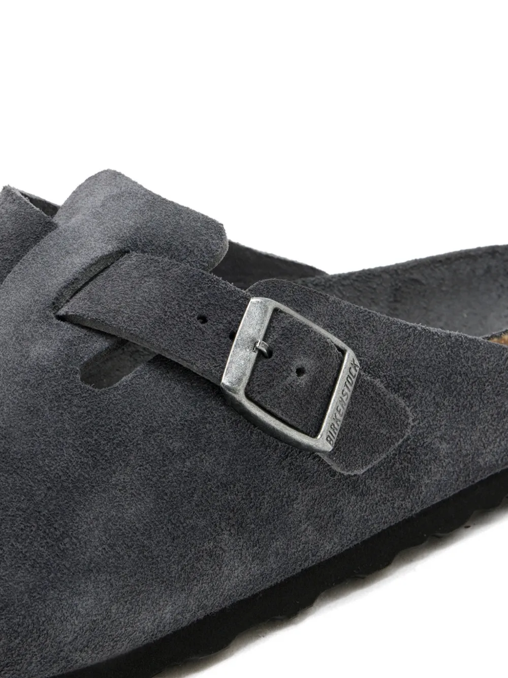 Birkenstock Slippers met gespbandje Grijs