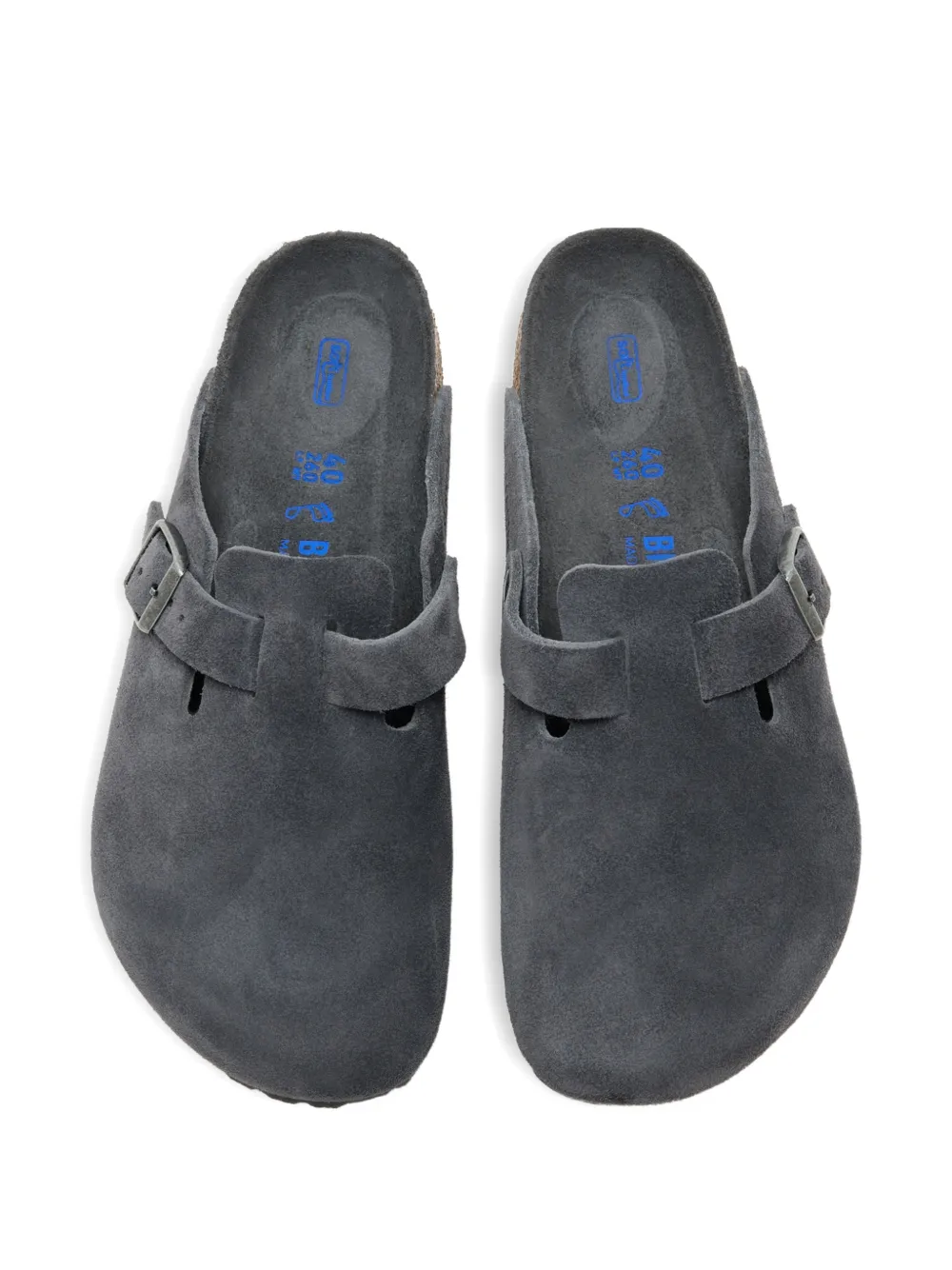 Birkenstock Slippers met gespbandje Grijs