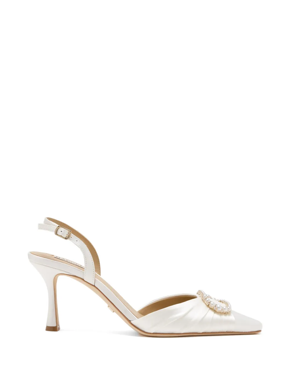 Badgley Mischka Octaviah pearl-embellished pumps Wit