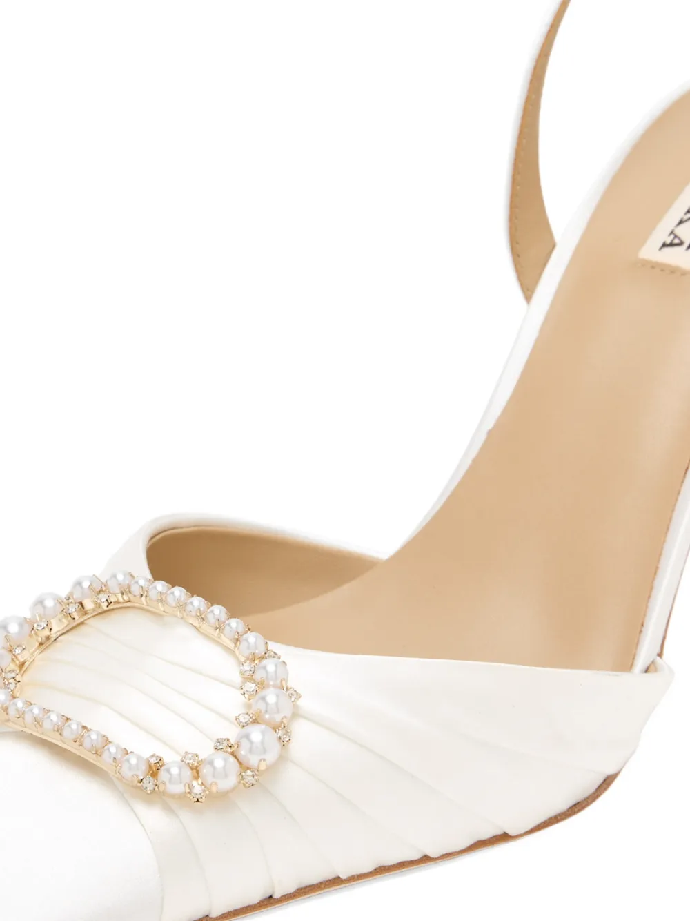 Badgley Mischka Octaviah pearl-embellished pumps Wit