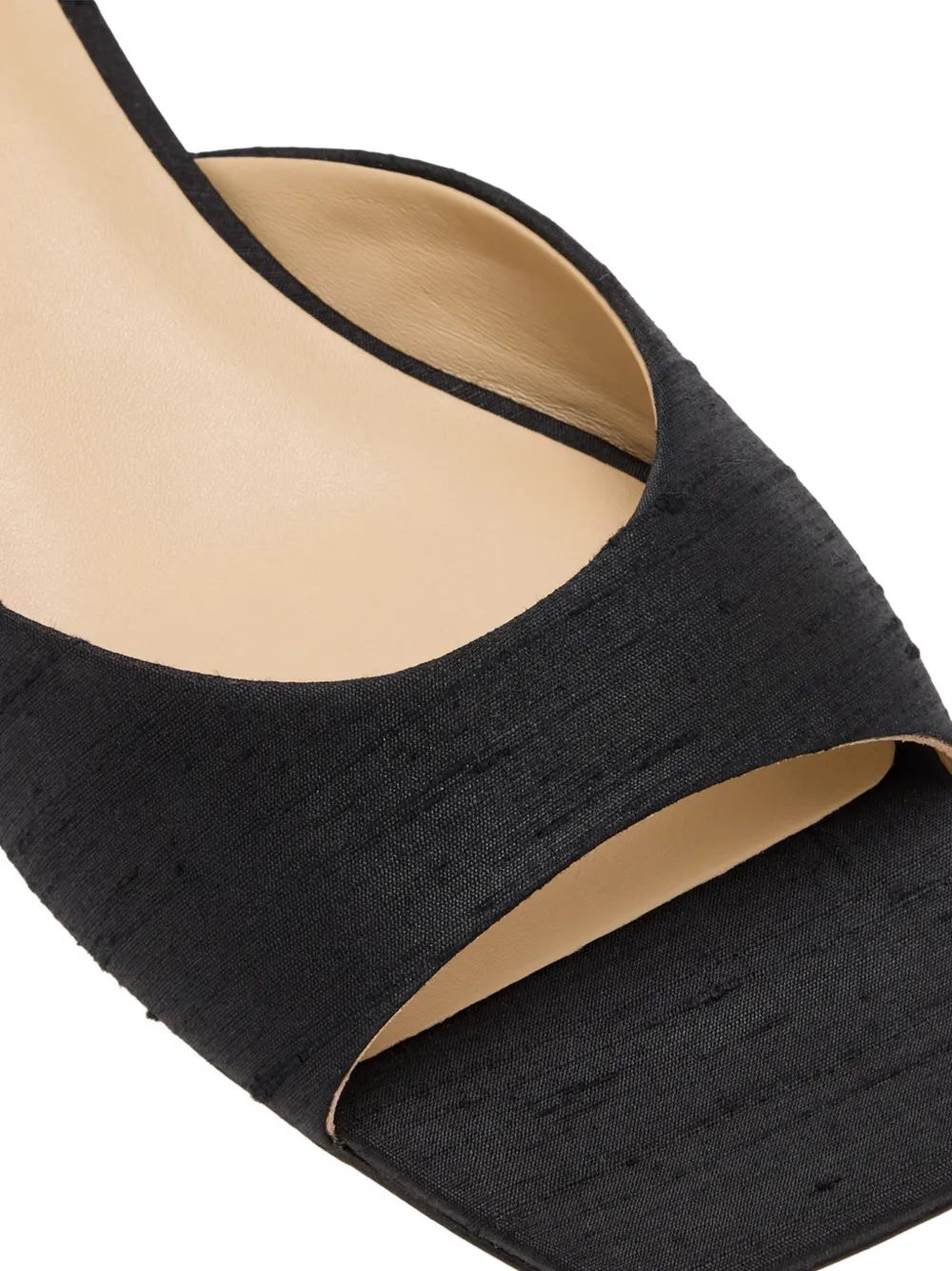 Badgley Mischka Oahu crystal-embellished silk sandals Zwart