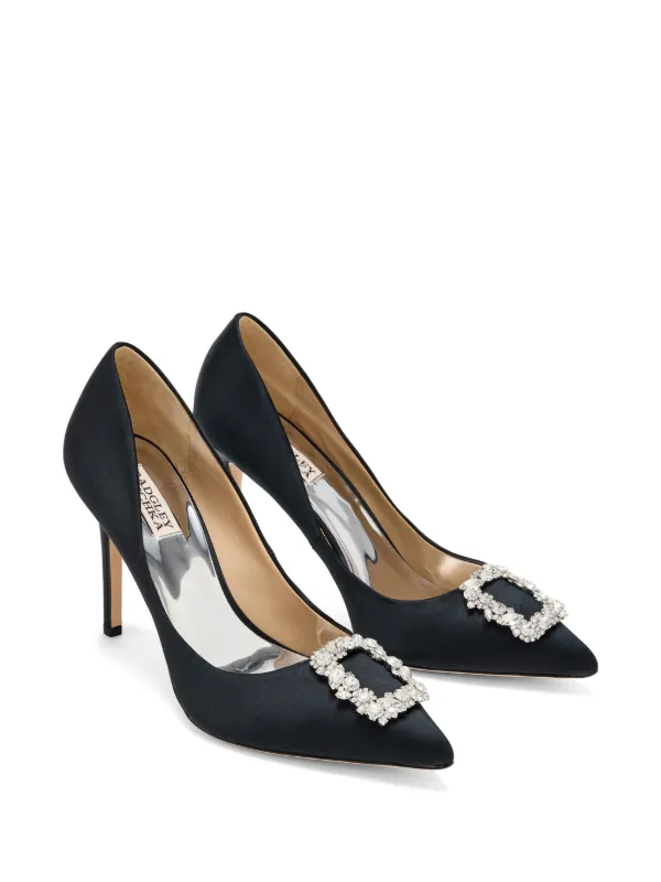 Badgley Mischka Cher ビジュートリム パンプス | ブラック | FARFETCH JP