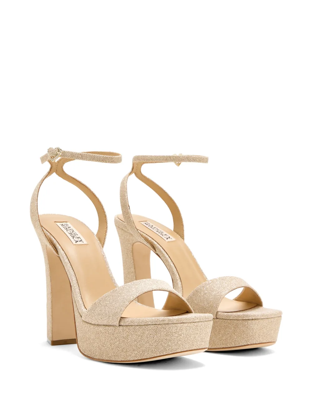 Badgley Mischka Caia sandalen met plateauzool Beige