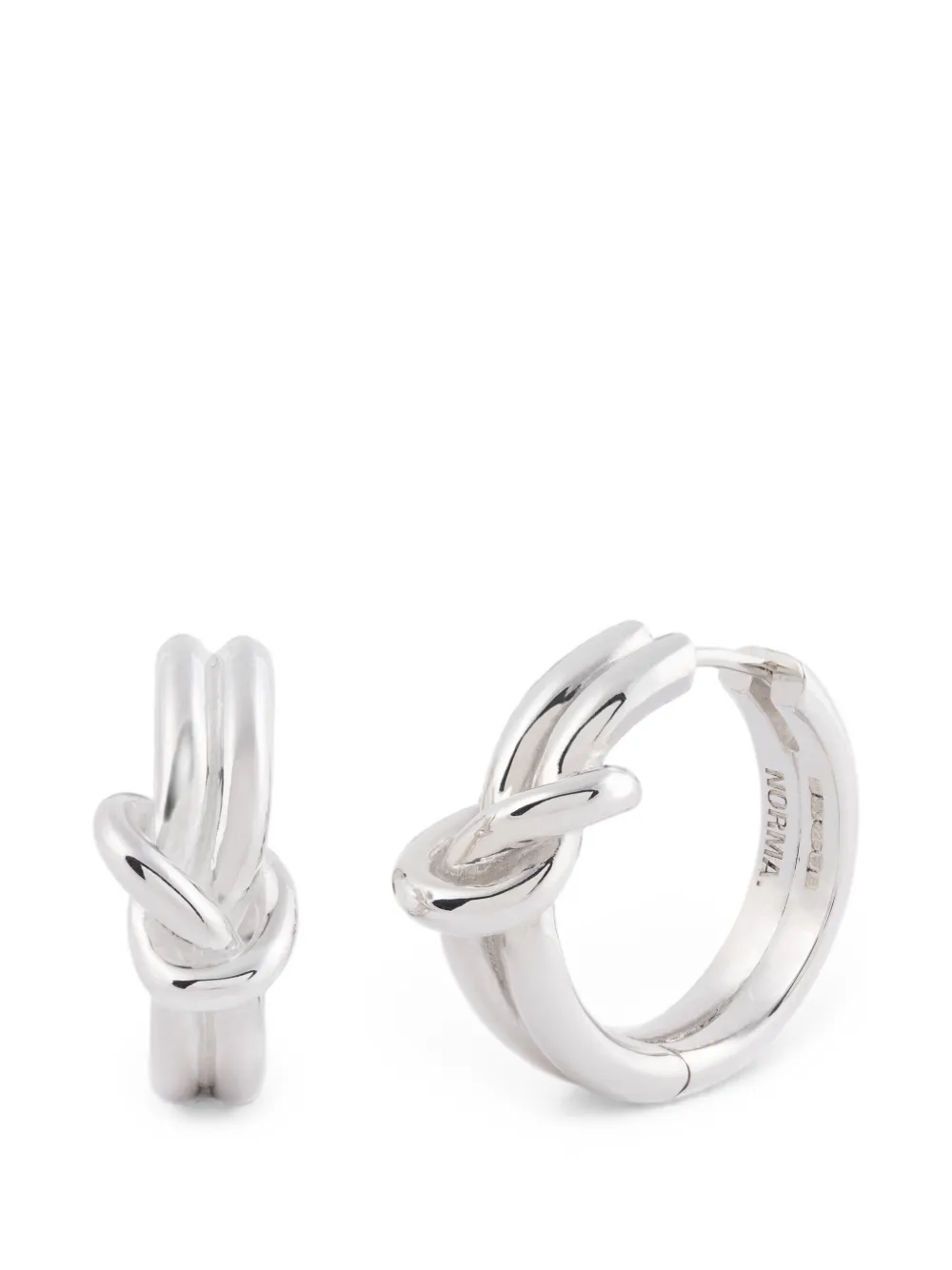 NORMA JEWELLERY Ohrringe mit Knotendetail - Silber