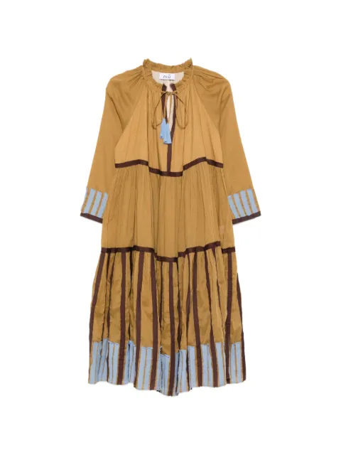 Niu tiered-hem midi dress