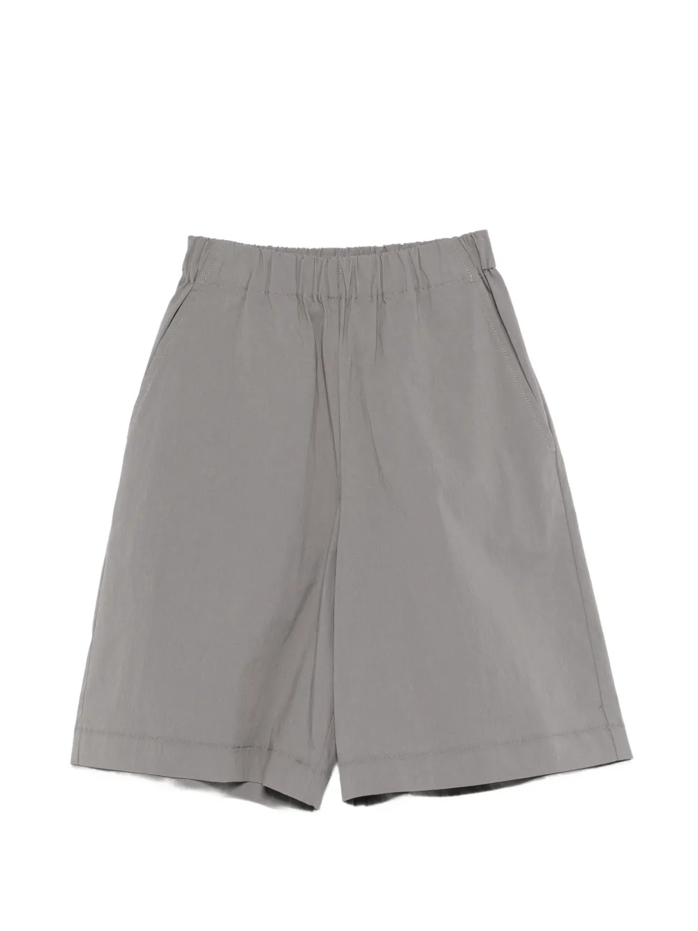 Douuod Kids elastic-waist shorts - Grigio