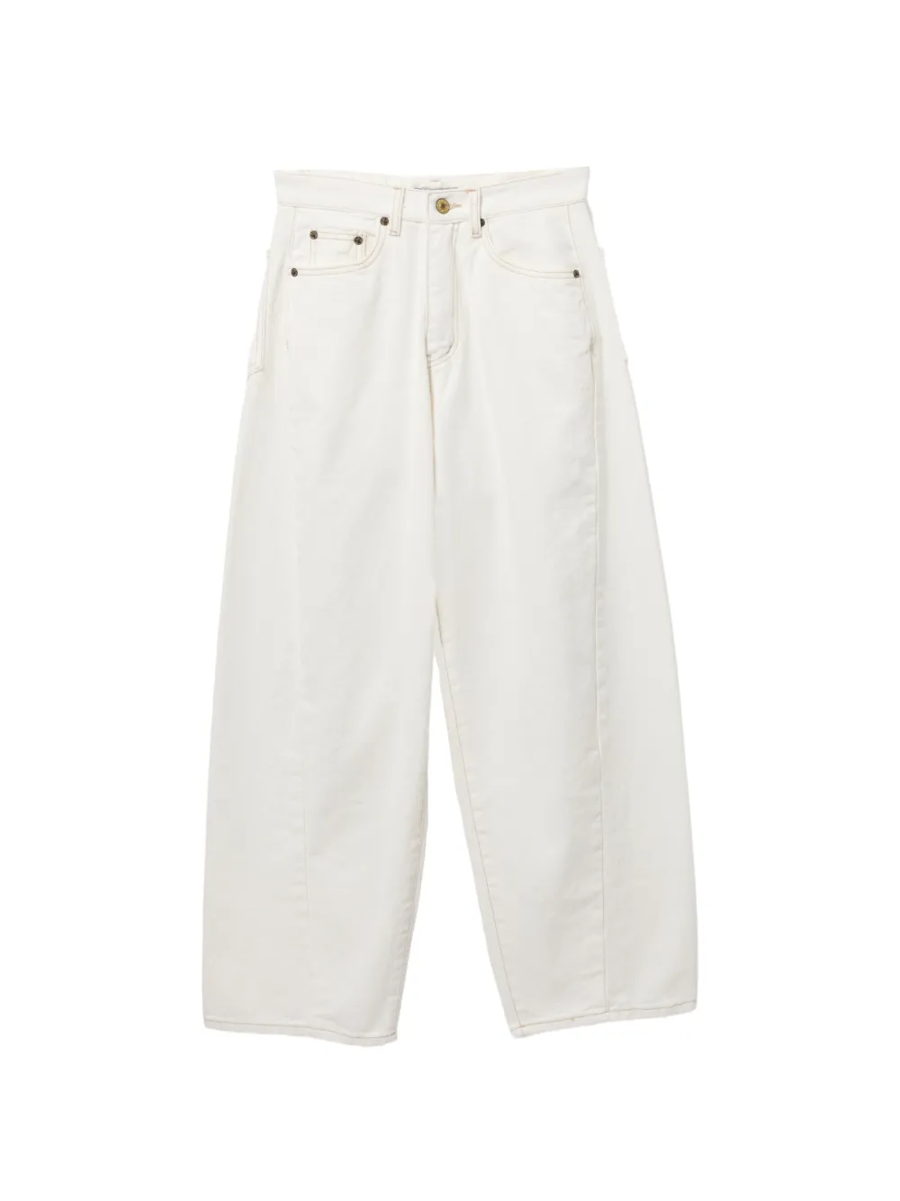 La Piscine asymmetric denim jeans - Bianco