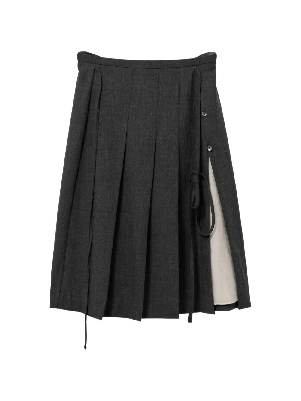 La Piscine midi plisse skirt - Grigio