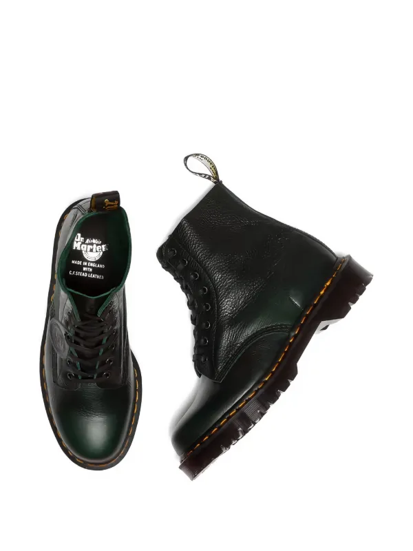 Dr. Martens 1460 Pascal lace-up Leather Boots | Green | FARFETCH display picture 2