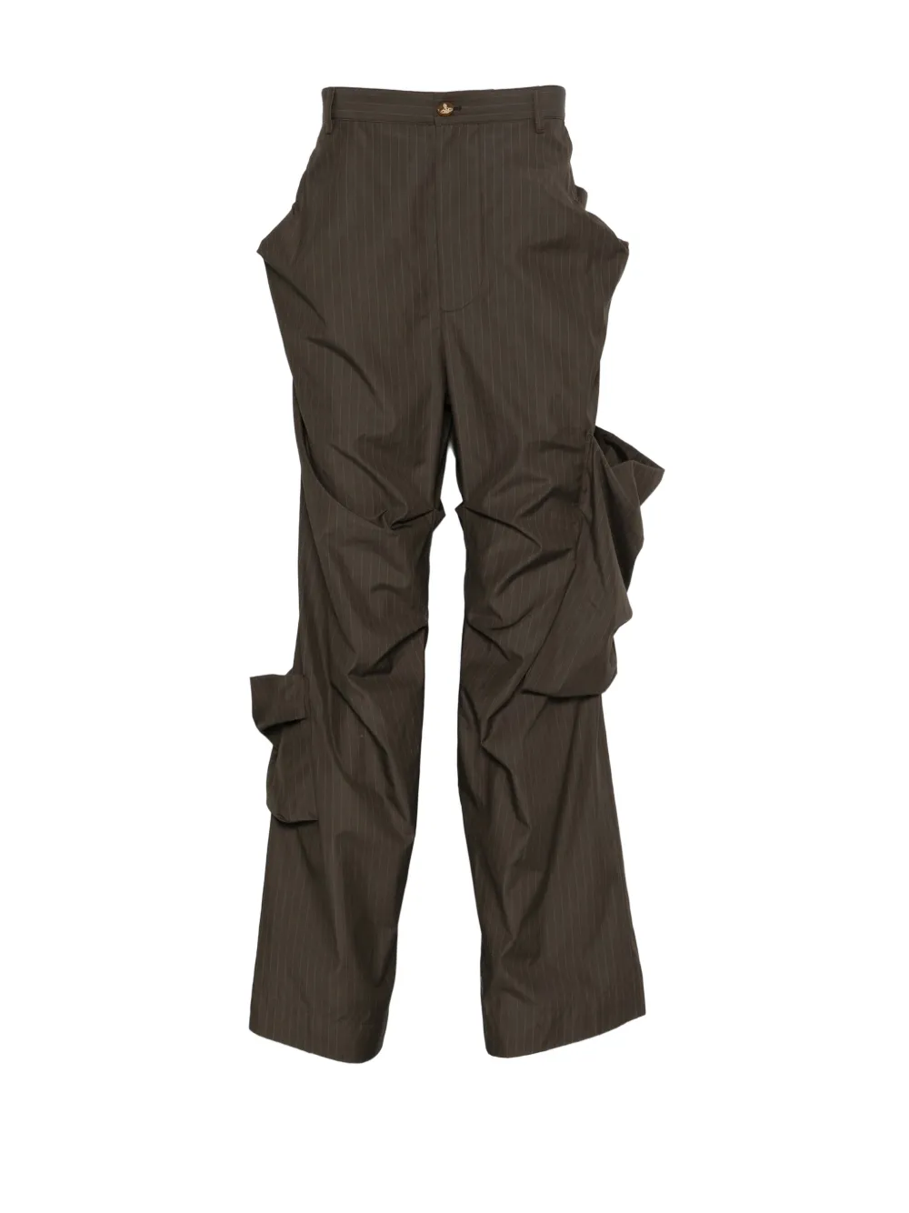 Vivienne Westwood Achilles pinstripe trousers - Verde