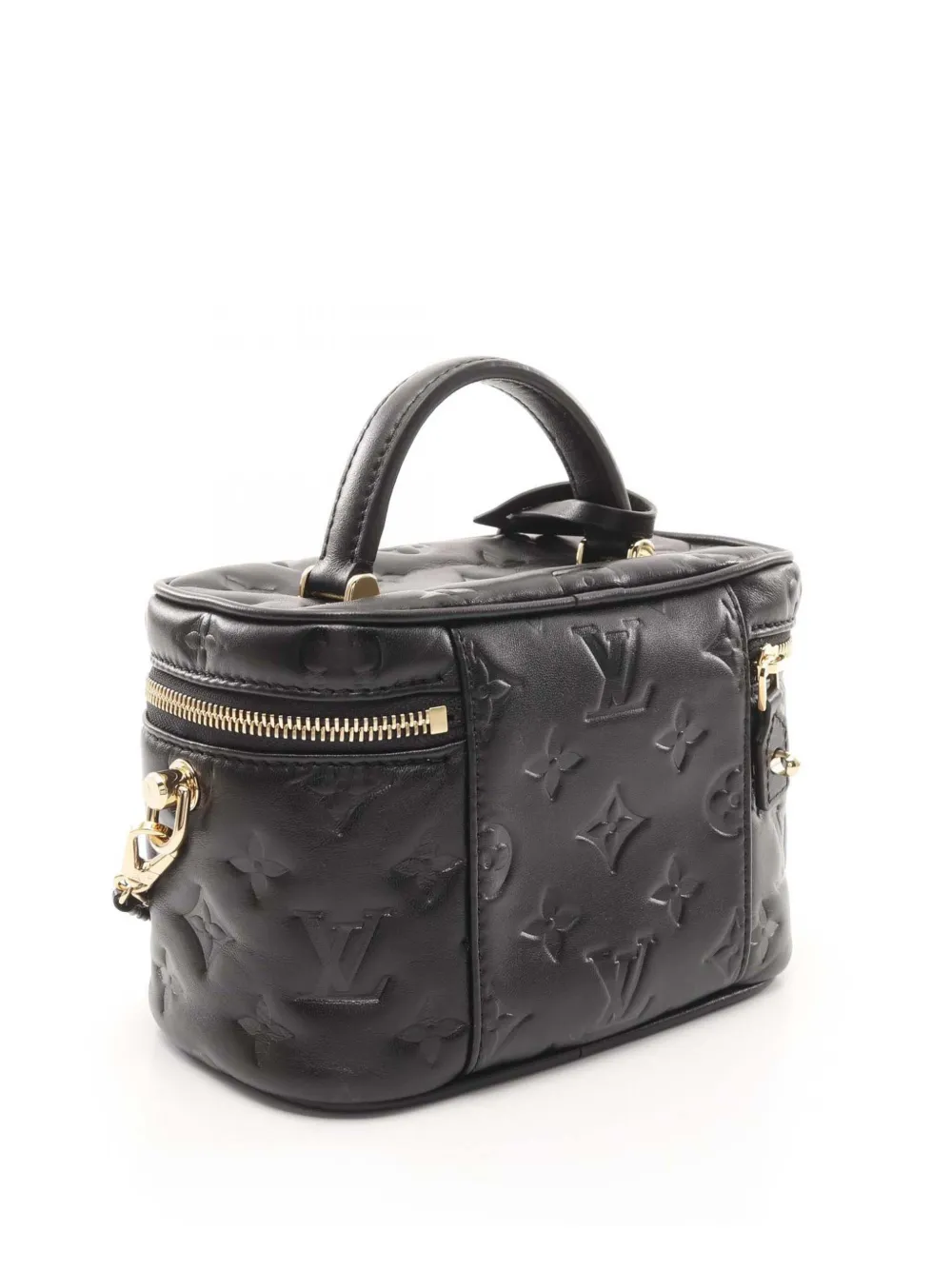 2021-2026 Monogram Embossed Puffy Lambskin Vanity Pm Satchel