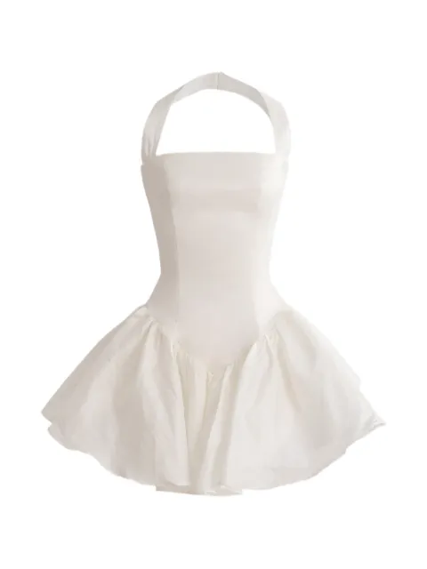 Tulleen Ladera halter-neck flared dress