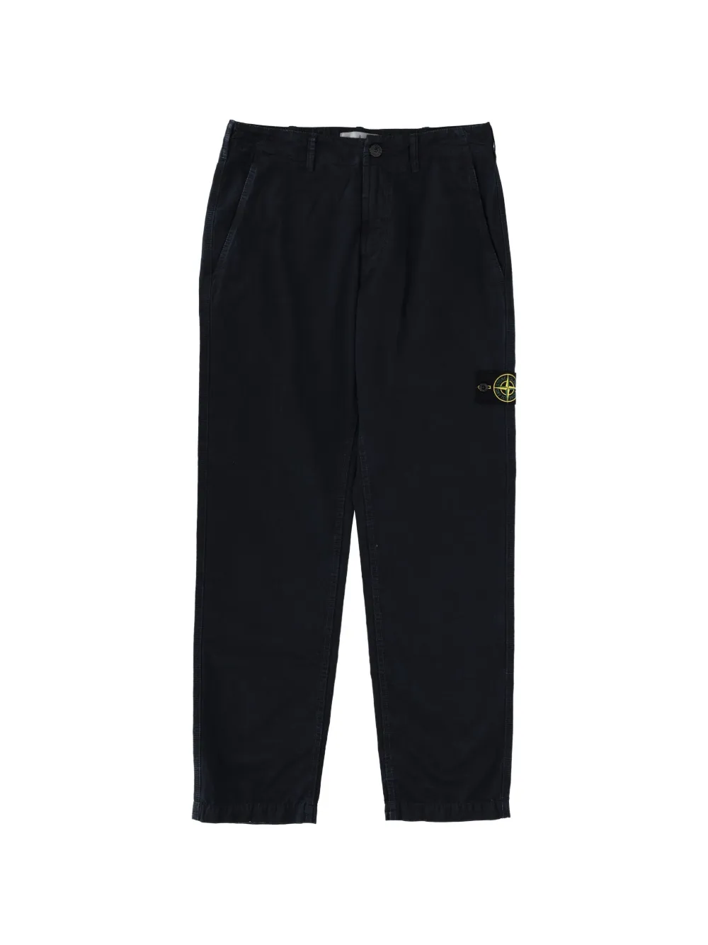 Stone Island logo patch trousers - Blau