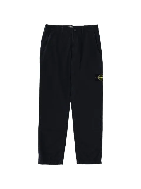 Stone Island Pantaloni con applicazione logo