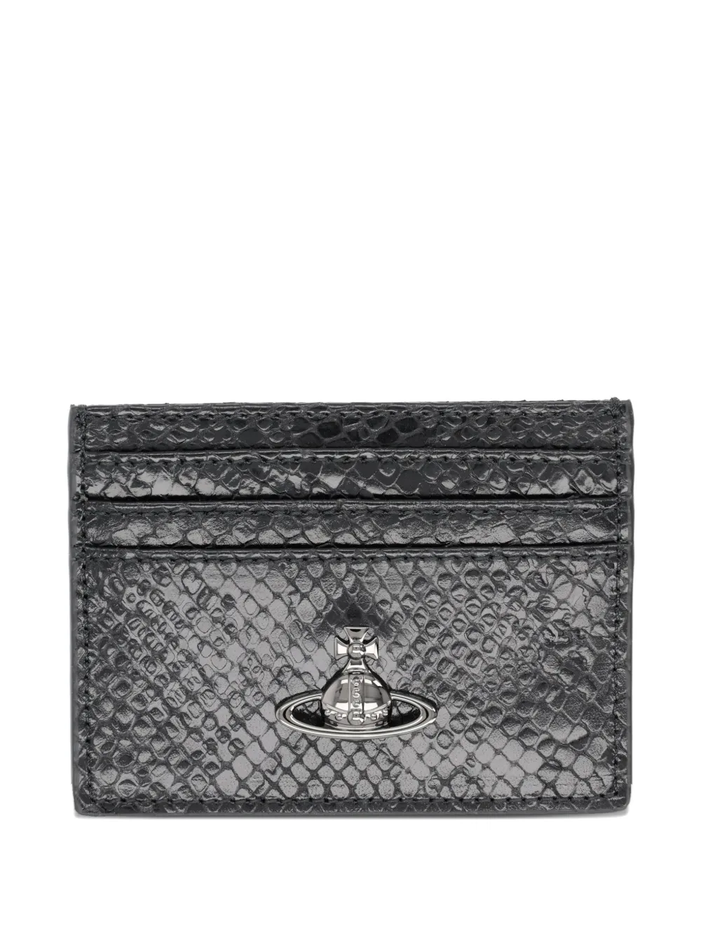 Vivienne Westwood orb snake-effect wallet - Nero