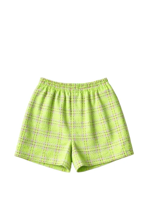 À La Garçonne Bermuda com cós elástico