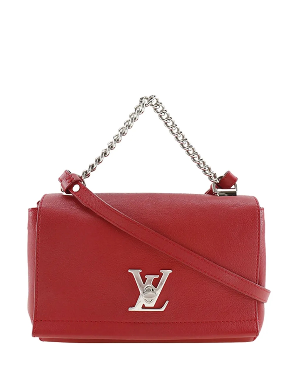 Louis Vuitton Pre-Owned 2017 Leather Lockme II BB satchel - Rosso