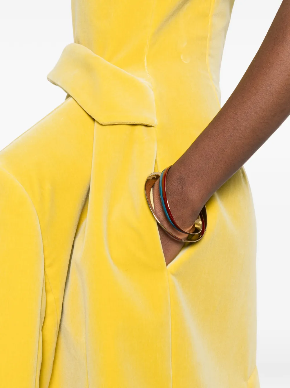 JW Anderson Maxi-jurk met V-hals Geel