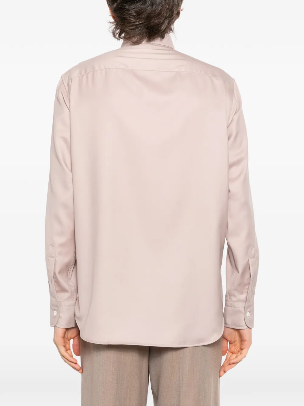Brioni Hidden BD overhemd Roze