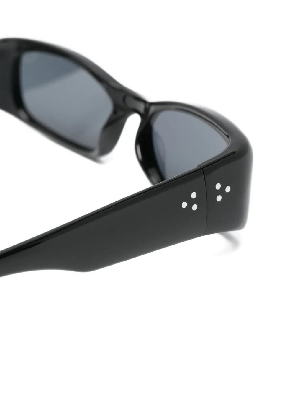  Port Tanger Leila Rectangle-frame Sunglasses - Black 