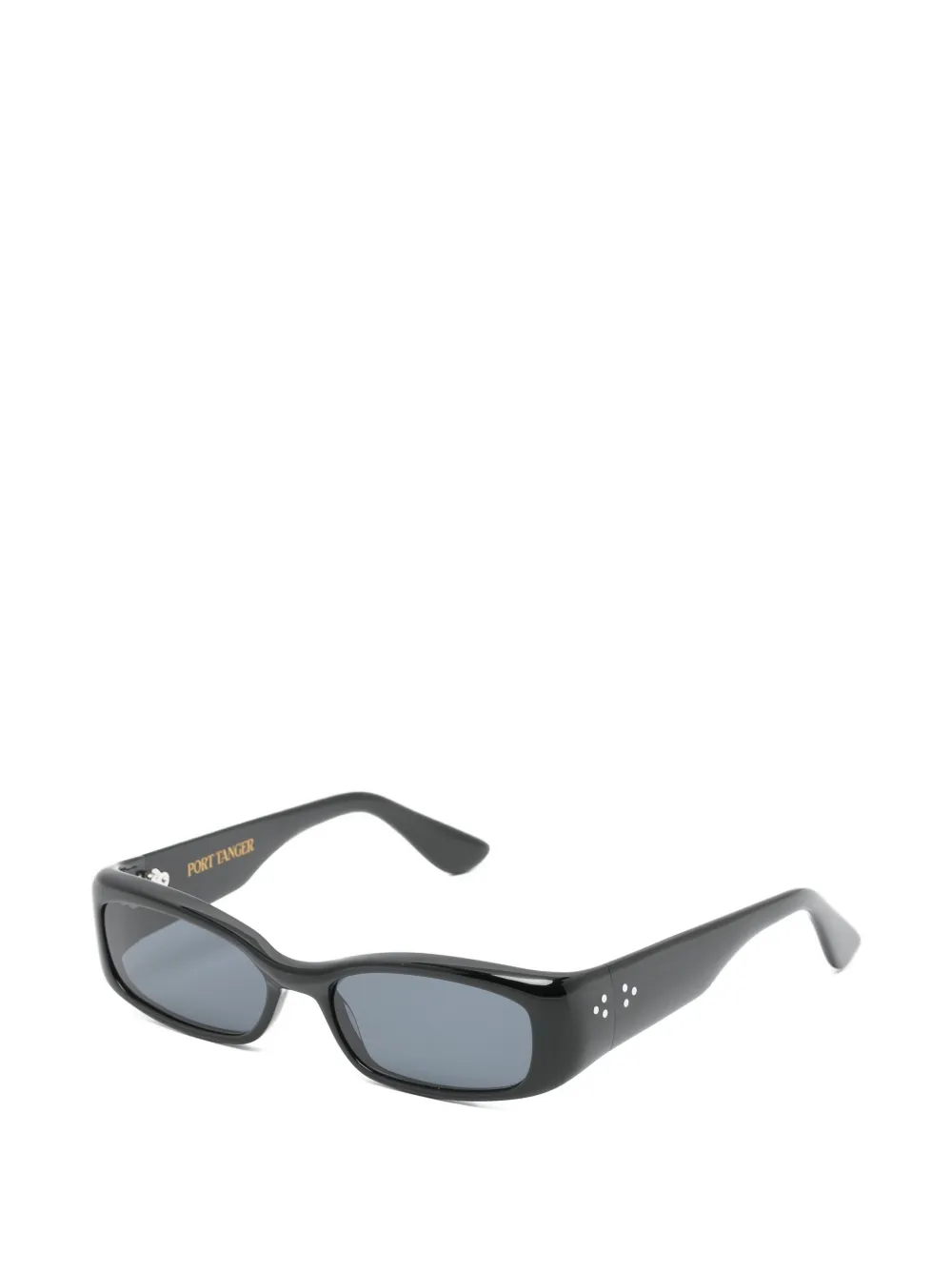  Port Tanger Leila Rectangle-frame Sunglasses - Black 