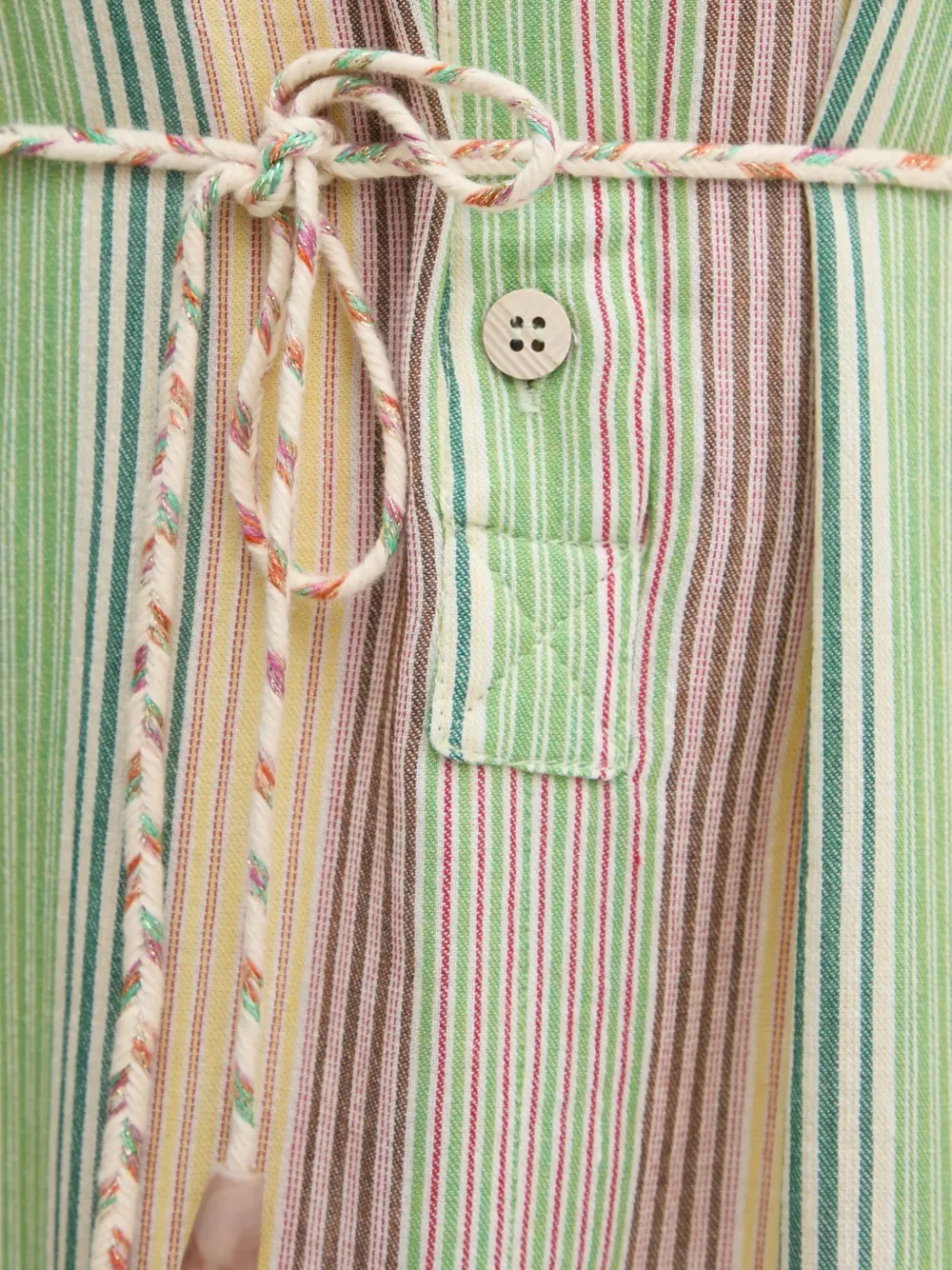 Riva Striped Tie-Waist Dress