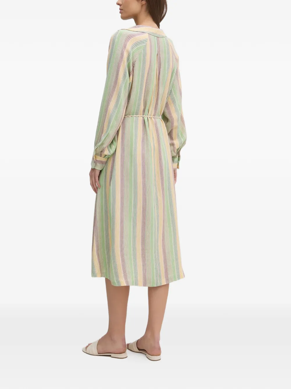 Riva Striped Tie-Waist Dress